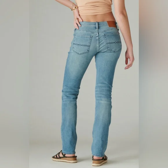 🛍 Lucky Brand Mid Rise Sweet Straight Glass Mount Denim Jeans Size 10/30 - Picture 3 of 15